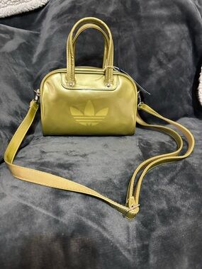adidas Olive Green Mini Bowling Crossbody Bag